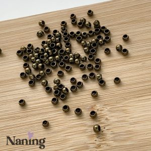 Stopper/rögzítőgyöngy - 3mm - bronz