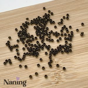 Stopper/rögzítőgyöngy - 2mm - bronz