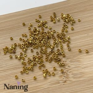 Stopper/rögzítőgyöngy - 2mm - arany