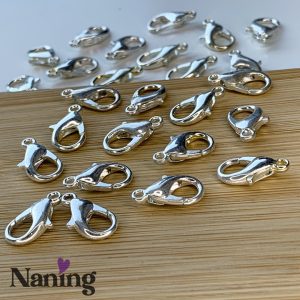 Delfinkapocs - 14mm - ezüst