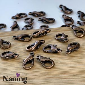 Delfinkapocs - 12mm - vörösréz