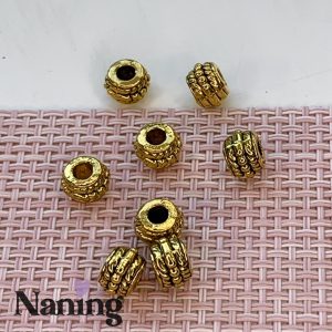 Összekötőelem/köztes - 6x8mm - antik arany