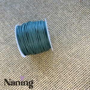 Viaszolt zsinór - 1mm - méregzöld - 1m