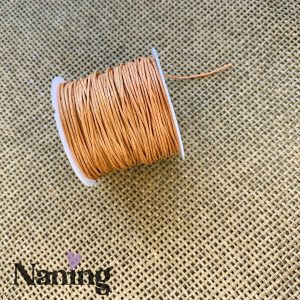 Viaszolt zsinór - 1mm - fakó narancs - 1m