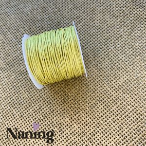 Viaszolt zsinór - 1mm - fakó sárga - 1m