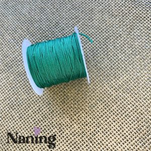 Selyem ékszerzsinór - 0,8mm - kobaltzöld