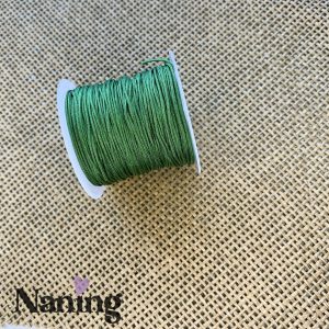 Selyem ékszerzsinór - 0,8mm - írzöld